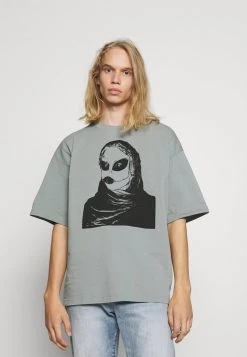 Outlet ⭐ Diesel T-BIGGOR - Print T-shirt - Grey 👍