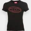 Hot Sale 🥰 Diesel BIGOVAL - Print T-shirt - Black 👍 -Vivid Styles Shop 03e911a55aa444fe803270b462e7a5a7
