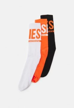 Brand new โจ Diesel SKM-RAY-THREEPACK 3 PACK - โจ Socks - Black/white/orange โค๏ธ