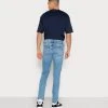 Budget ⌛ Diesel LIBRARY 2019 STRUKT - Slim Fit Jeans - Medium Blue 🎁 -Vivid Styles Shop 0ce96cb77e99404bb5f691a9213121b0