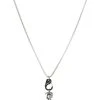 Coupon ⭐ Diesel SINGLE PENDANT - Necklace - Black/silver-coloured 🎉 -Vivid Styles Shop 137c342b3c604a54b7c5573430708eb5