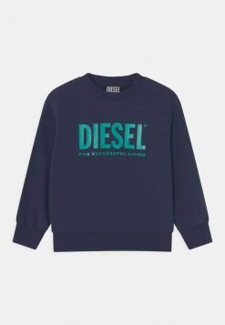Hot Sale 💯 Diesel LOGO UNISEX - Sweatshirt - Peacoat 👍