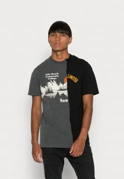 Coupon ✨ Diesel JUSPLIT - Print T-shirt - Black 🔔