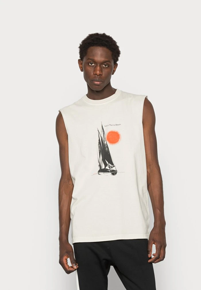 Cheap 💯 Diesel BEACH - Print T-shirt - White 🎉 3 Cheap 💯 Diesel BEACH - Print T-shirt - White 🎉