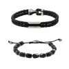 Coupon 🎁 Diesel STACKABLES SET - Bracelet - Black ✔️ -Vivid Styles Shop 21a991eb5cb84969a61734cfc0a7a408