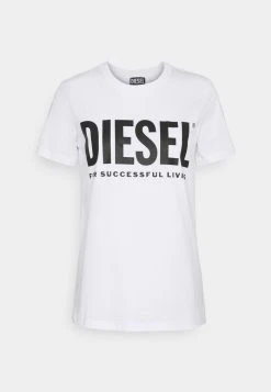 Outlet 🎉 Diesel SILY LOGO - Print T-shirt - White ✨