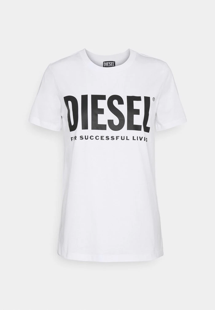 Outlet 🎉 Diesel SILY LOGO - Print T-shirt - White ✨ 3 Outlet 🎉 Diesel SILY LOGO - Print T-shirt - White ✨