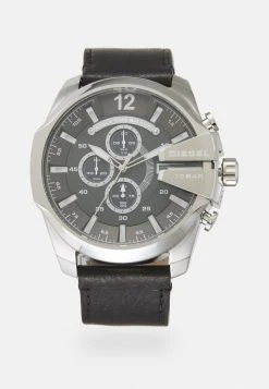 Flash Sale ⌛ Diesel MEGA CHIEF SET - Chronograph ⌚ Watch - Black/silver-coloured 🌟