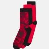 Best deal 🛒 Diesel SKM-RAY-THREEPACK 3 PACK - 🔥 Socks - Red/black ✔️ -Vivid Styles Shop 30abe7589ec348bfa3df2ef92fba0c67