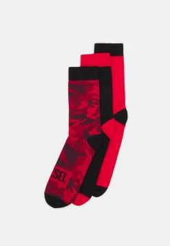 Best deal ๐ Diesel SKM-RAY-THREEPACK 3 PACK - ๐ฅ Socks - Red/black โ๏ธ