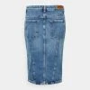 Discount 🌟 Diesel PENCIL ZIP - Denim Skirt - Denim Mid Blue 🧨 -Vivid Styles Shop 3b03594cb3fb488a87f017217caaa2da