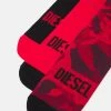 Best deal 🛒 Diesel SKM-RAY-THREEPACK 3 PACK - 🔥 Socks - Red/black ✔️ -Vivid Styles Shop 469e510297434463ac27c72c9278d779