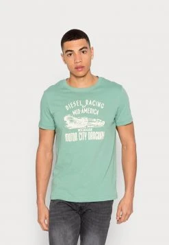 Promo ⭐ Diesel DIEGOR - Print T-shirt - Green ❤️