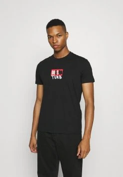 New 🤩 Diesel T-DIEGOS-B10 UNISEX - Print T-shirt - Black 🎁