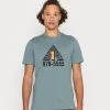 Coupon 🎁 Diesel T JUST C8 - Print T-shirt - Blue 🛒