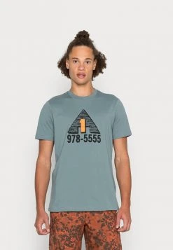 Coupon 🎁 Diesel T JUST C8 - Print T-shirt - Blue 🛒