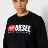 Buy 🔔 Diesel S GINN DIV - Sweatshirt - Black 🥰 -Vivid Styles Shop 5bcfadc7a7b54404955a9c3576615c74