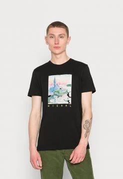 Outlet ✨ Diesel DIEGOR UNISEX - Print T-shirt - Black 🔔