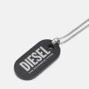 Budget ⭐ Diesel Necklace - Silver-coloured/black 🧨 -Vivid Styles Shop 5f166b2f2bf947ca8f99f2613bc59069