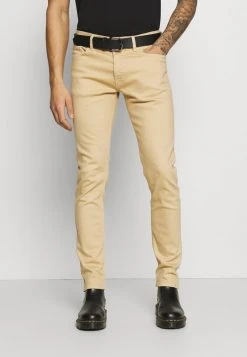 Promo 🛒 Diesel D-LUSTER - Slim Fit Jeans - Beige 🤩