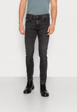 Coupon ❤️ Diesel LIBRARY 2019 STRUKT - Slim Fit 🎉 Jeans - Black/dark Grey ⭐