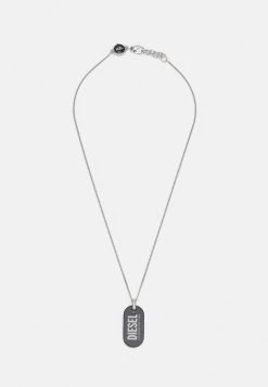 Budget โญ Diesel Necklace - Silver-coloured/black ๐งจ