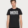 New 💯 Diesel T-DIEGO-LOGO T-SHIRT - Print T-shirt - Black 🧨