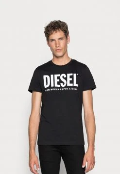 New 💯 Diesel T-DIEGO-LOGO T-SHIRT - Print T-shirt - Black 🧨