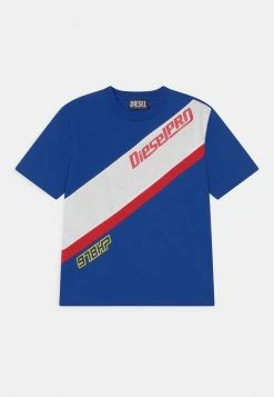 Best reviews of ๐คฉ Diesel TROCKY OVER - Print T-shirt - Bright Blue ๐