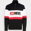Deals 👏 Diesel SAINT-DIVISION - Sweatshirt - Black 👍 -Vivid Styles Shop 74b2131666e24493a191cebf52a8f991