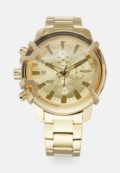 Discount 🛒 Diesel GRIFFED - Chronograph ⌚ Watch - Gold-coloured ❤️