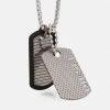 Best Pirce 🎉 Diesel DOUBLE 🌟 DOGTAGS - Necklace - Silver-coloured ⌛ -Vivid Styles Shop 75d3d39a73554035bed9e7b65d1b9a77