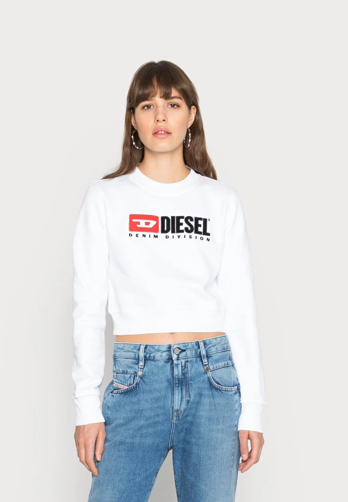Outlet ✨ Diesel F-SLIMMY-DIV - Sweatshirt - White ❤️ 3 Outlet ✨ Diesel F-SLIMMY-DIV - Sweatshirt - White ❤️