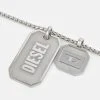 New ✨ Diesel DOUBLE ⭐ DOGTAGS - Necklace - Silver-coloured 👍 -Vivid Styles Shop 786a6effe3644f8485e6d5409da4ec60