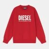 Best Pirce ⌛ Diesel SCREW DIVISION LOGO UNISEX - Sweatshirt - Red Blood 🤩