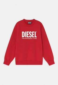 Best Pirce ⌛ Diesel SCREW DIVISION LOGO UNISEX - Sweatshirt - Red Blood 🤩