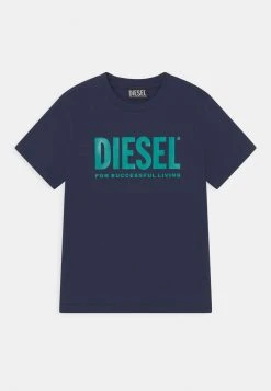 Best deal ⭐ Diesel JUST LOGO - Print T-shirt - Peacoat ❤️