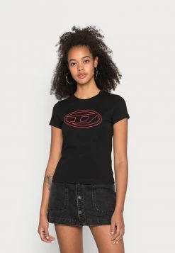 Hot Sale 🥰 Diesel BIGOVAL - Print T-shirt - Black 👍