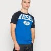 Best Pirce 🎉 Diesel RAGLEN - Print T-shirt - Blue ⭐ -Vivid Styles Shop 9d60641c386942548e6715f633f71393
