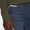 Discount ✨ Diesel D-LUSTER - Slim Fit Jeans - Blue Denim 🔔 -Vivid Styles Shop a5e641e35b6d4872b81fc9c2603e17f1
