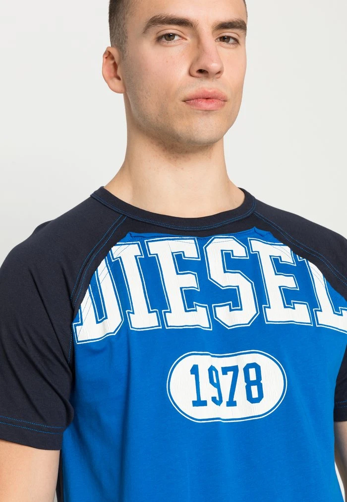 Best Pirce 🎉 Diesel RAGLEN - Print T-shirt - Blue ⭐ 7 Best Pirce 🎉 Diesel RAGLEN - Print T-shirt - Blue ⭐ - Image 5