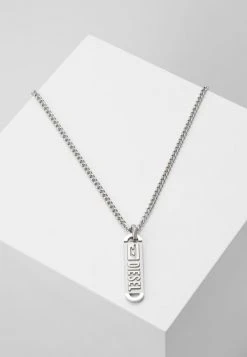 Promo ⌛ Diesel SINGLE PENDANT - Necklace - Silver-coloured 😀