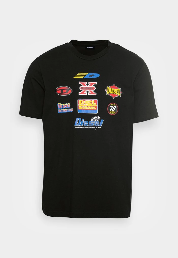 Best Pirce ๐ Diesel JUST - Print T-shirt - Black โ๏ธ 6 Best Pirce ๐ Diesel JUST - Print T-shirt - Black โ๏ธ - Image 4