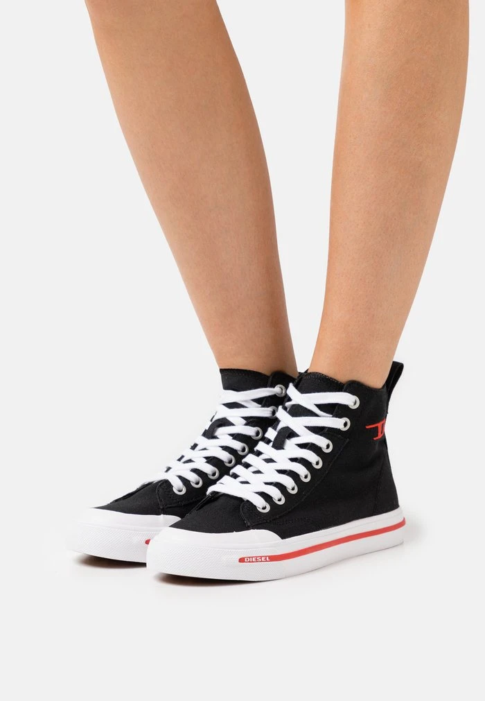 Discount 🤩 Diesel S-ATHOS MID - High-top Trainers - Black/white 🌟 3 Discount 🤩 Diesel S-ATHOS MID - High-top Trainers - Black/white 🌟