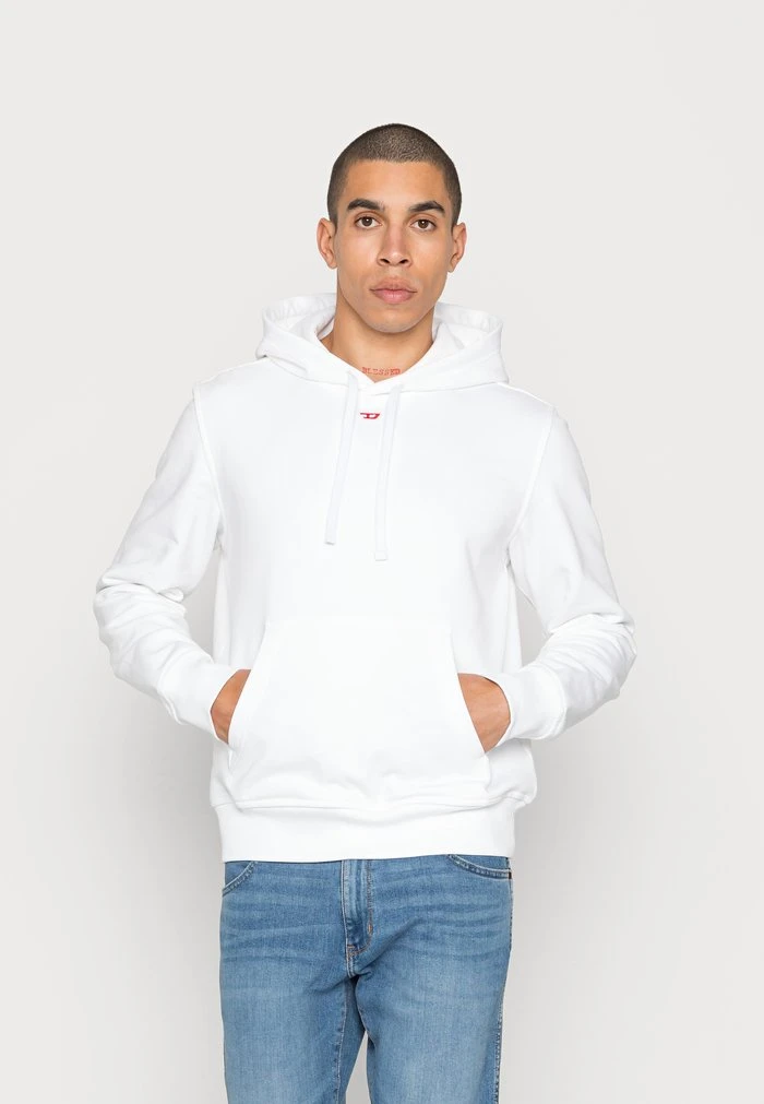 Discount 🥰 Diesel GINN HOOD - Hoodie - White 💯 3 Discount 🥰 Diesel GINN HOOD - Hoodie - White 💯
