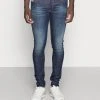 Promo 😉 Diesel SLEENKER - Jeans Skinny Fit - Dark-blue Denim 🎉