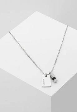 Best Sale ๐ Diesel DOUBLE PENDANT - Necklace - Silver-coloured ๐