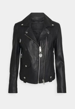 Promo 😍 Diesel L-LYFA - Leather Jacket - Black 👏