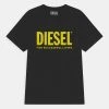 Wholesale ✨ Diesel JUST LOGO - Print T-shirt - Black 🧨 -Vivid Styles Shop d24ff1ed96be4166b3747f5de6d32d1c