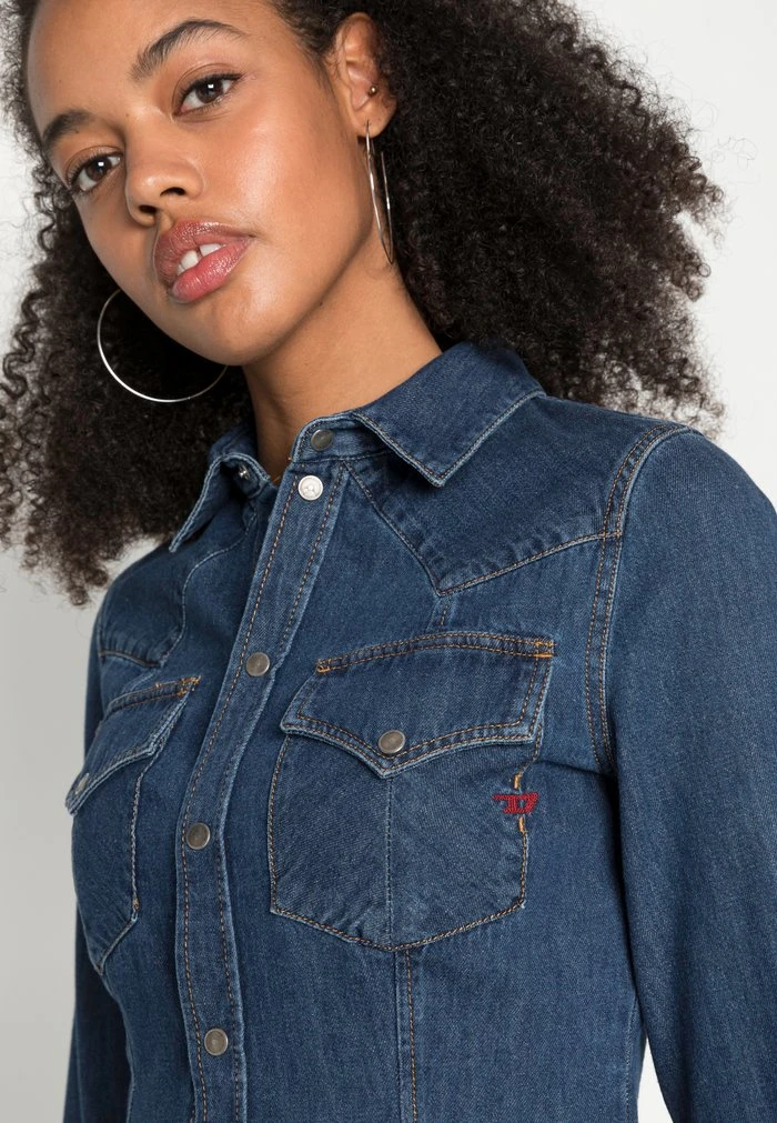 Discount 💯 DE-RIN-F DIESEL LIBRARY - Button-down Blouse - Denim 🌟 7 Discount 💯 DE-RIN-F DIESEL LIBRARY - Button-down Blouse - Denim 🌟 - Image 5